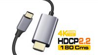Cable de monitor USB 3.1 Macho a HDMI Macho 4K 2K a 30Hz Full HD 1.8m Negro