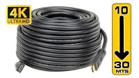 Cable amplificado tripe apantallamiento  HDMI 1.4 Premiun 4k (4096 x 2160)   M/M Negro