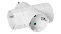 Adaptador divisor Schuko 1 x Macho - 3 x Hembra