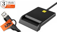 Lector de tarjetas ciudadanas y tarjetas inteligentes cRadia USB y USB-C