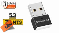USB Bluetooth cRadia 5.3 Dual Mode 2.4G Dongle 10-20m