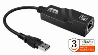 Adaptador cRadia USB 3.0 - RJ45 Giga preto