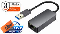 Adaptador cRadia USB 3.0 a Ethernet RJ45 2.5Gbps preto