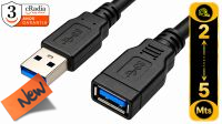 Cabo cRadia de extensão USB 3.0 A/A  M/F preto