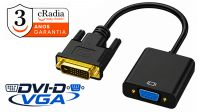 Cabo cRadia adaptador monitor DVI-D  M - VGA F  0.15 m.