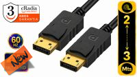 Cabo Cradia monitor Displayport 1.2 4K 60Hz 4096x2160 M/M preto