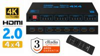 Comutador cRadia Matrix 4x4  4K@60Hz  HDMI2.0B   HDMI