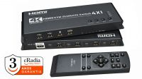 KVM 4p. HDMI cRadia Multiviewer 4k Video Splitters 5 modos 4k@30Hz c/comando