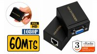 Emissor e receptor VGA cRadia  até 60 m. por cabo rede Cat 5E/6