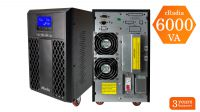 SAI/UPS Online cRadia 6000VA (5400W) - Sistema de Alimentación Interrumpida con pantalla LCD, Alarma + Ventilación - SIDNEY CRA 6060