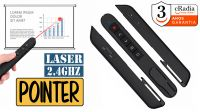 Ponteiro apresentação cRadia Laser Wireless 5 botões preto 50 m.