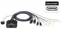 KVM  DisplayPort  USBx2 C/audio c/comando res. 4096 x 2160@ 30 Hz