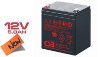 Bateria CSB chumbo-ácido HR1221W F2 12V 5Ah
