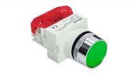 Botón Plano - Pulso/Pulsador - 1NC Verde