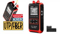 Tester medidor 4 en 1 de potencia fibra óptica, VFL, TDR  + Tester rj45