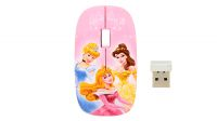 DY 0053 : Rato óptico wireless Disney USB 2.0 800/1600 dpi (Princesas)