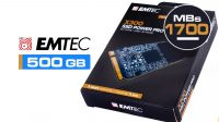 Disco duro SSD M2 Emtec X300 500GB 1100MB/s - 2200MB/s NAND NVMe
