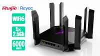 Router-AP Ruijie/Reyee 1147+4804Mbps Dual, 1p X 2.5G 5.5dBi WifI 6 con 8 antenas