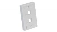 Embellecedor 115 x 70 mm 2 puertos marfil