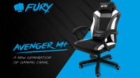 Silla Gaming Fury Avenger M Plus alta calidad Negra/Blanca