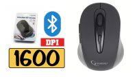 Ratón bluetooth óptico 1600dpi Negro