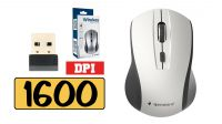 Ratón Wireless 2.4GHz 800-1600 DPI Gris y negro