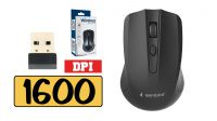Ratón Wireless 2.4Ghz 1600Dpi Negro
