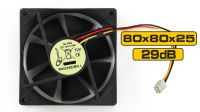 Ventilador DC 12v 80x80x25mm