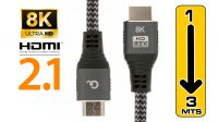 Cable HDMI 2.1  8K 4320p a 60hz M/M Gold Plated