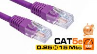 Cables de Red UTP Cat. 5E Violeta - Alta Visibilidad y Rendimiento