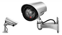 Cámara Bullet ext. falsa con IR gris