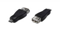 Adaptador USB Tipo A Fêmea a Micro B Macho preto
