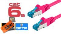 IBR 7105M : Cabo de rede S/FTP Cat. 6A CU AWG 26/7 LSZH magenta (5 m)