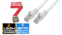Cable de red Cat. 7 S-FTP (PiMF) CU AWG 26 Blanco LSZH