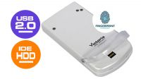 Caja externa 2.5" USB 2.0 con lector de huellas digitales