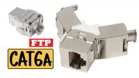 Conector Keystone Toolless RJ45 180º FTP Cat.6A