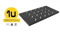 Bandeja Fija 19" 1U 500x280mm - Negro