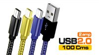 Cabo dados e carga USB A a Micro B 1m