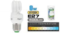 Lámpara de bajo consumo  mini 8W.E27.10Kh.400lm