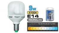 Lámpara bajo consumo mini Globo 9W. E14. 15Kh. 405lm