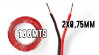 Cable de Audio (Altavoces) 2 x 0.75mm  100m