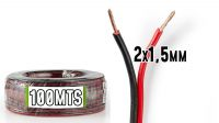 Cable de Audio (Altavoces) 2 x 1.5mm  100m