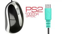 Rato óptico PS2 1000 Dpi negro