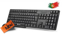 Teclado e Rato Wireless USB NGS preto