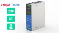 Fuente alimentación industrial Ruijie/Reyee DIN 54V 120W 2 salidas DC