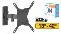 Soporte LCD pared brazo inclinable 13" a 43" 20Kg negro