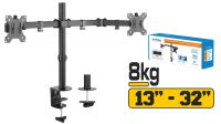 Soporte de escritorio articulado para 2 moniotres LCD/TFT