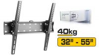 Soporte inclinable Slim 400*400 32-55" 40Kg negro