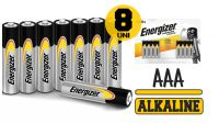 Pila AAA/LR03 Energizer alcalina 1.5V blister (8unid.)