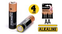 Pilas AA/LR6 DURACELL alcalinas 1.5V  blister (4unid.)